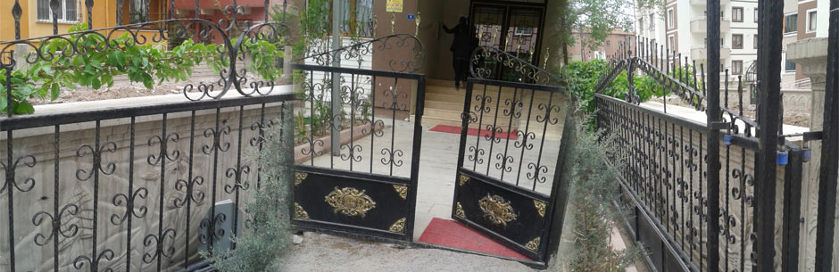 Ferforje bina giriş kapıları